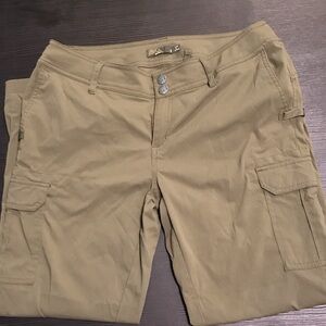 Prana Women's Olive Green Jogger Style Hiking Pants